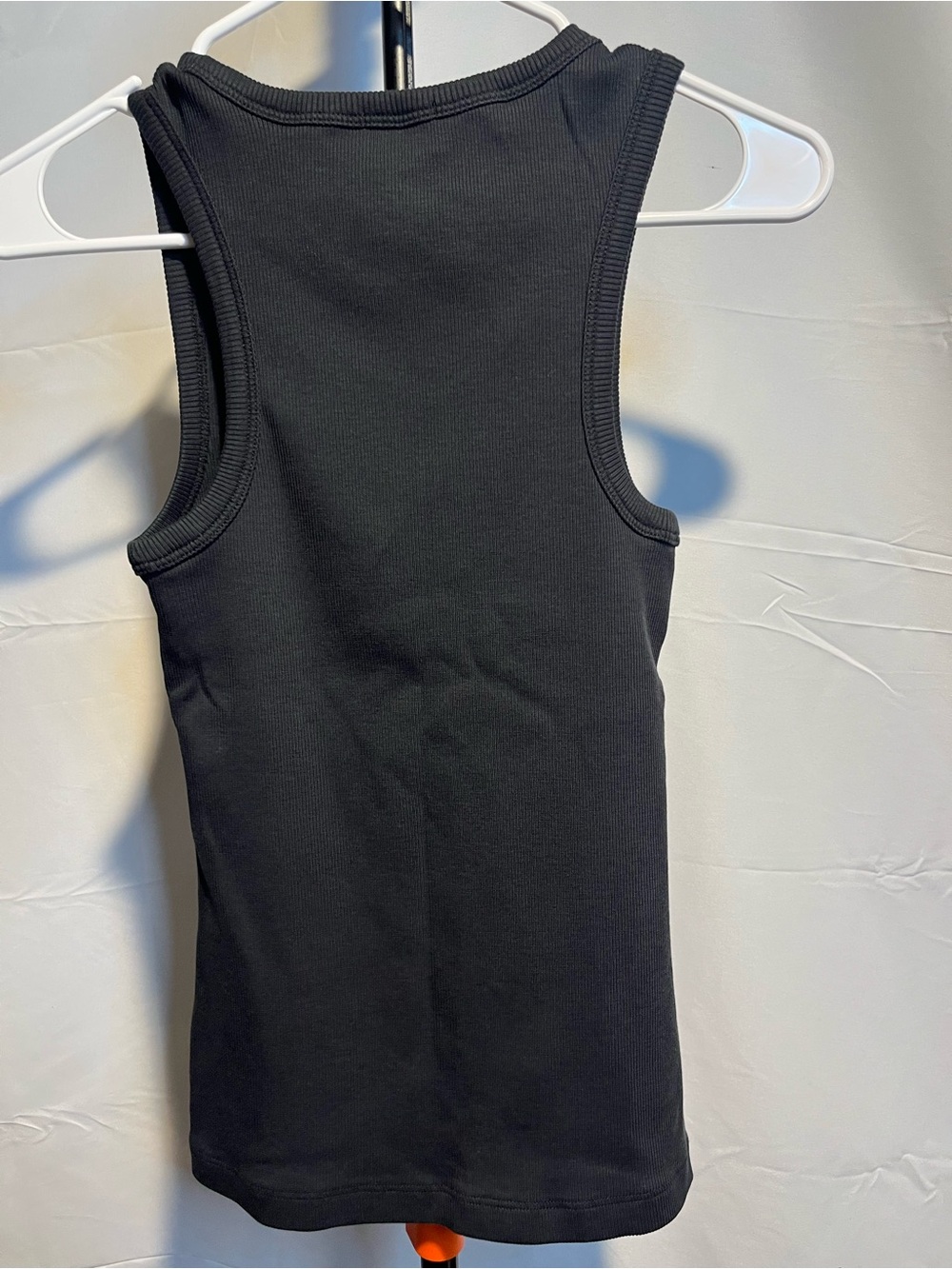 händværk Luxury Ultra Premium Black Peruvian Pima Cotton Ribbed Tank Top SM - Picture 4 of 7
